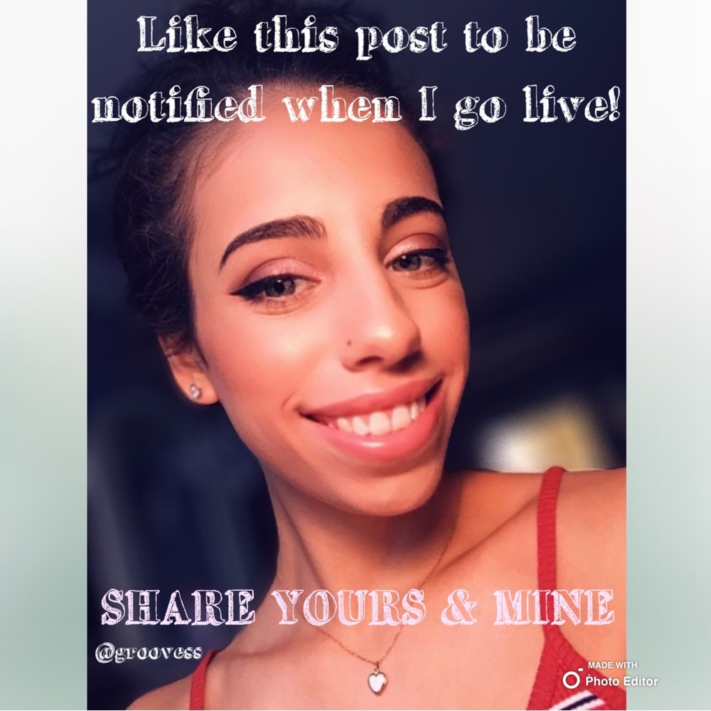LIKE THIS POST TO BE NOTIFIED WHEN I GO LIVE!!